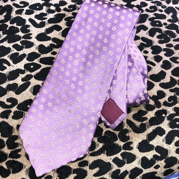 Charvet Other - charvet lavender SILK print tie $275